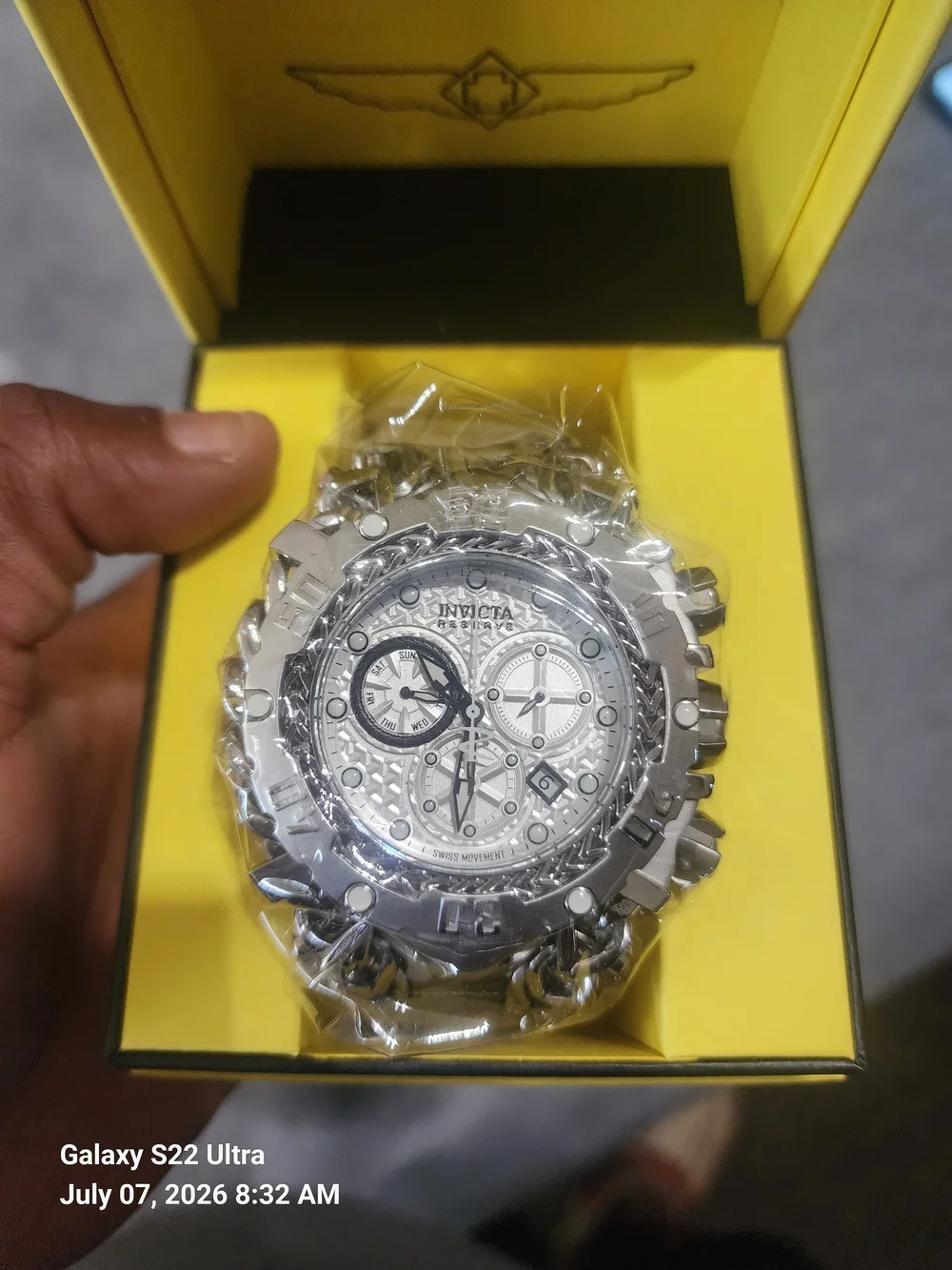 Invicta Silver Gladiator 54mm Chronograph Watch